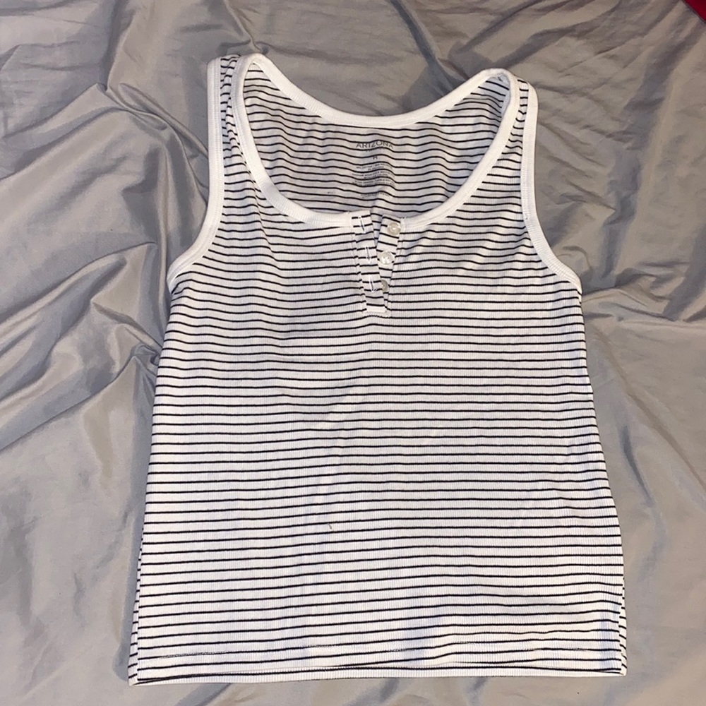 arizona striped tank top
